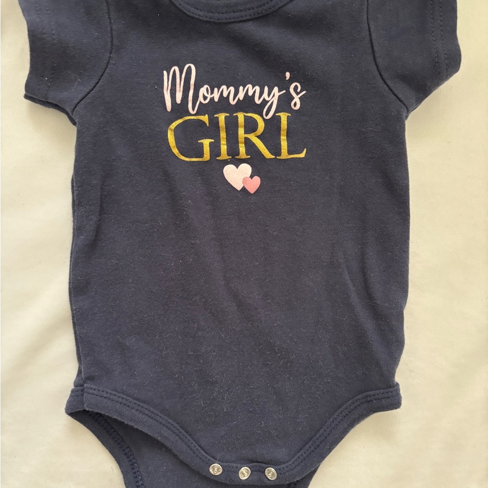Navy Blue Baby Onesie - Mommy's Girl